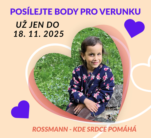 Posílejte body pro Verunku