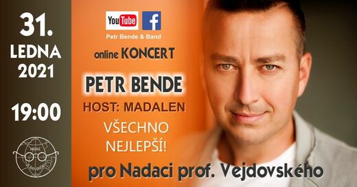 Pozvánka na online koncert s Petrem Bende