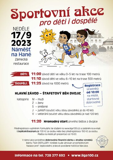 Zámecký štafetový běh 2023 - oficiální plakát