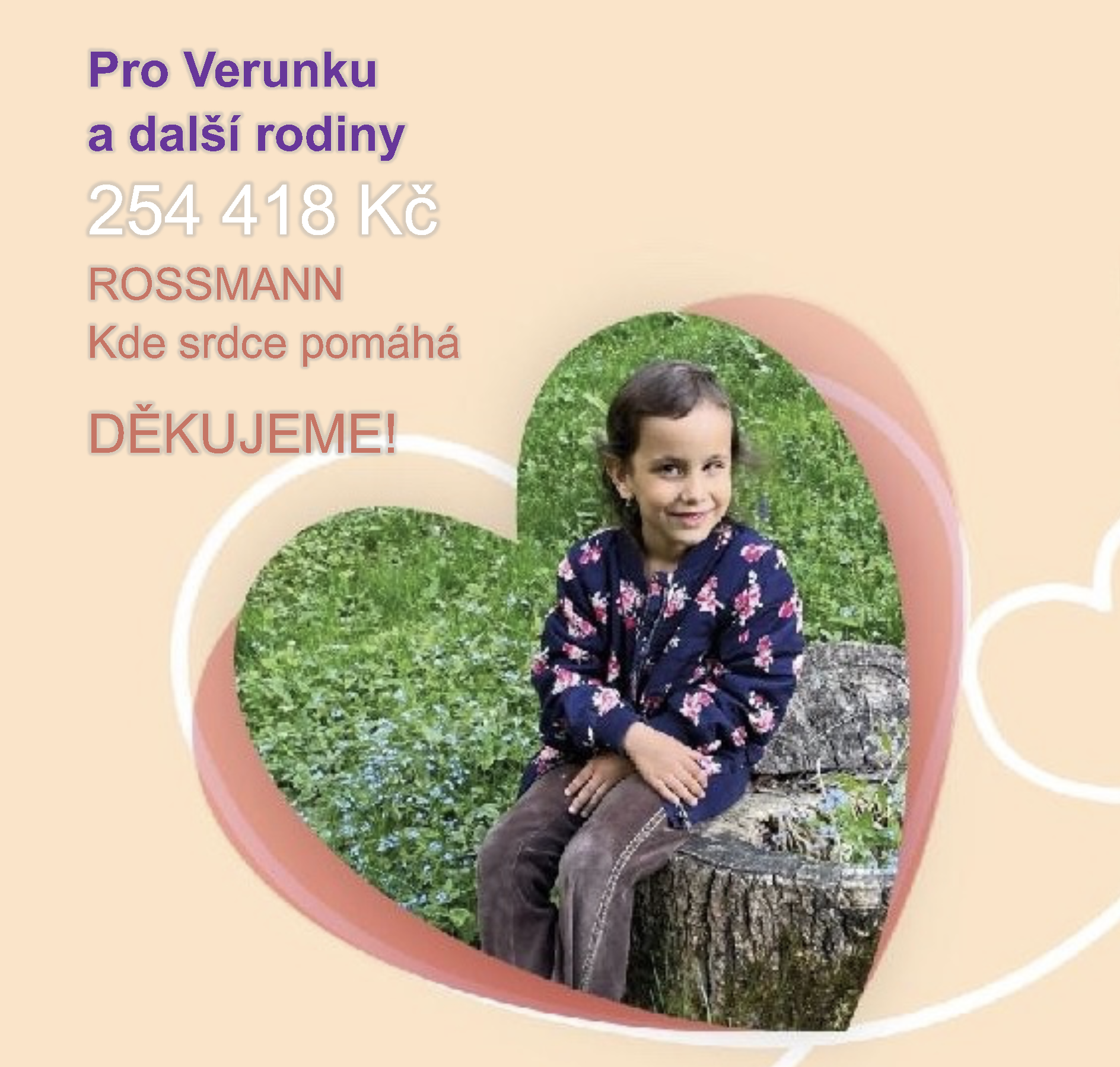 Pro Verunku - děkujeme